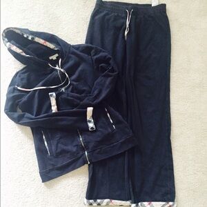 Burberry black track suit